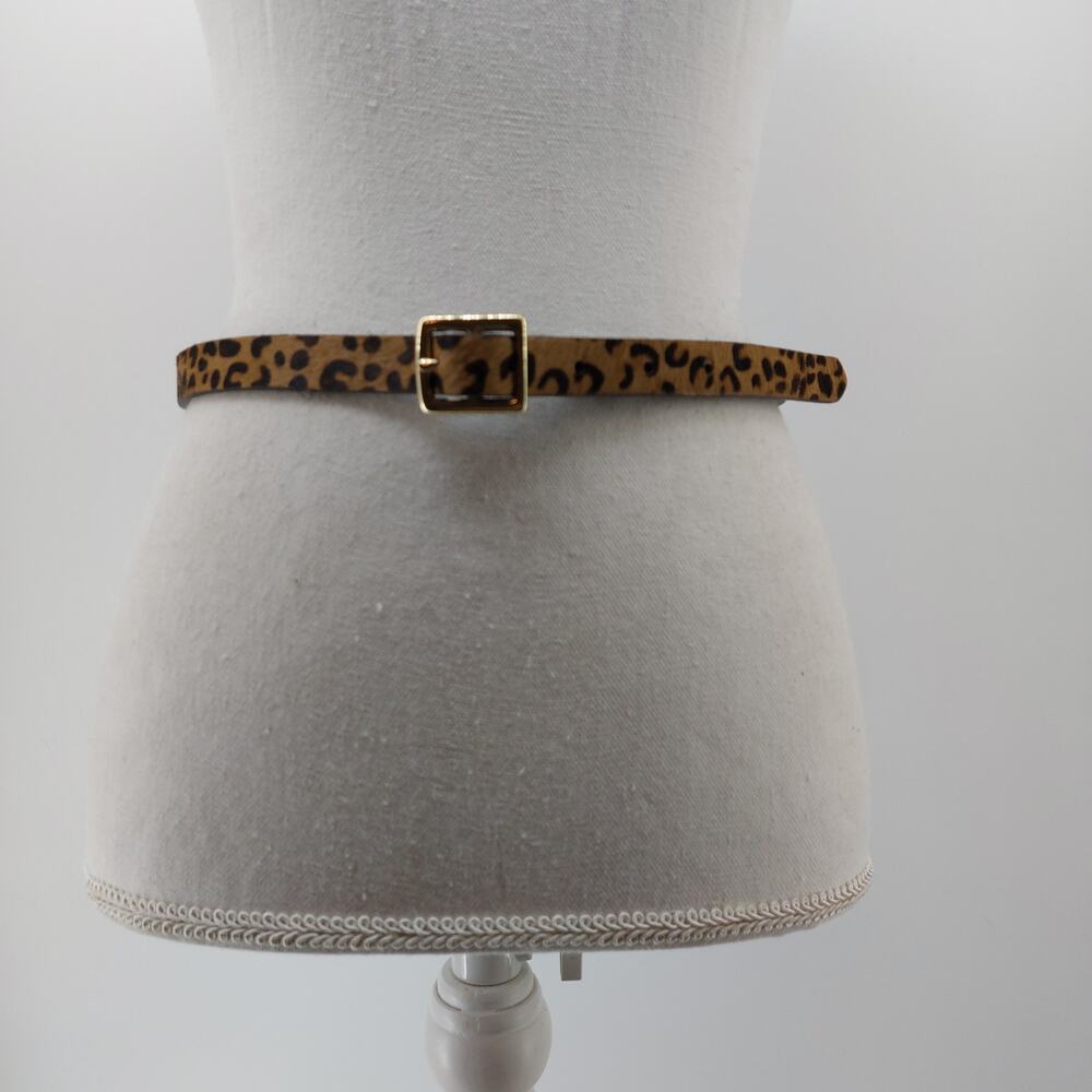 Liz Claiborne Womens Small Leopard Cheetah Fur Leather - Picture 1 of 8